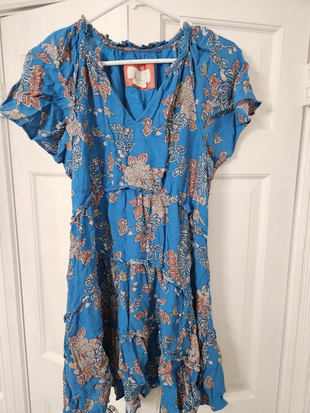 Anthropologie Robin Tiered Mini Dress Size Medium